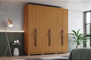 Roupeiro 06 Portas Dominic - D346-214 - Cinamomo - Moveis Henn