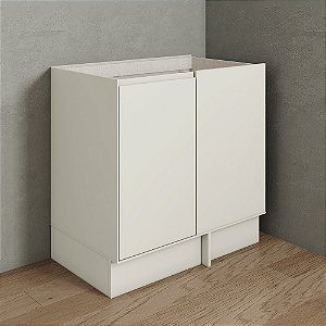 Balcão Canto Reto - Ref. C663-133 - Areia - Linha Fineze - Móveis Henn