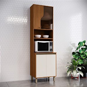 Torre Quente 01 Forno - Ref. C589-221 - Cinamomo/Off White - Linha Venaly - Móveis Henn