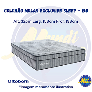 Colchão de Molas Ensacadas Exclusive Sleep 158 (Queen) - Ortobom