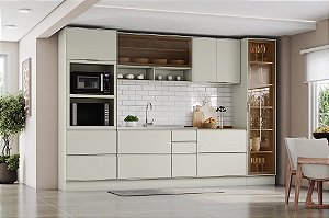 Cozinha Modulada 06 Pçs - Areia - Linha Fineze - Moveis Henn