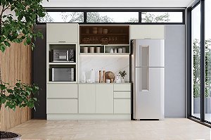 Cozinha Modulada 04 Pçs - Linha Fineze - Areia - Móveis Henn
