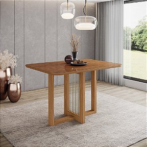 Mesa Retangular Natali 120cm - Ref. SC157 - Nature - Móveis Henn