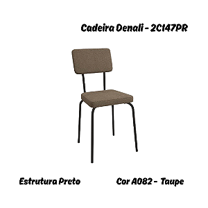 Par de Cadeiras Denali - Ref. 2C147-PR - Taupe - Kappesberg Crome