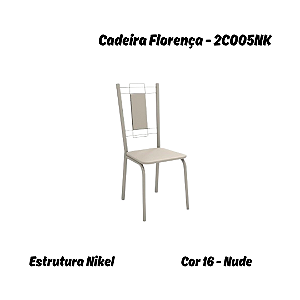 Par de Cadeiras Florença - Ref. 2C005-NK - Nude - Kappesberg