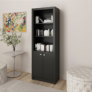 Armário Alto p/ Escritório - ME4110 - Preto - Tecno Mobili