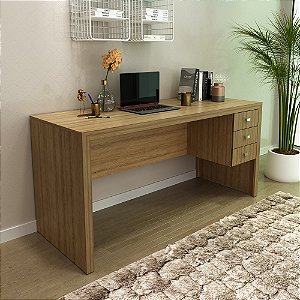 Mesa Escrivaninha c/ Gaveta - ME4113 - Amendoa - Tecno Mobili