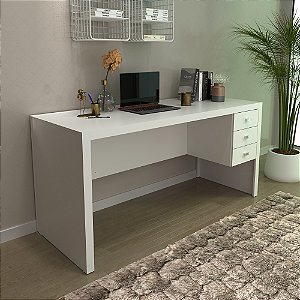 Mesa Escrivaninha c/ Gaveta - ME4113 - Branco - Tecno Mobili