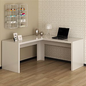 Mesa Escrivaninha de Canto - ME4116 - Branco - Tecno Mobili