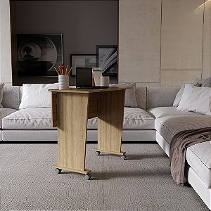 Mesa Escrivaninha Dobrável - ME4117 - Amendoa - Tecno Mobili