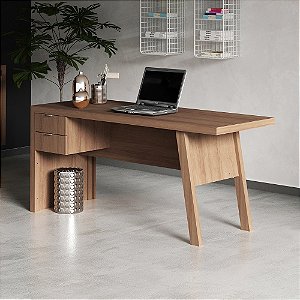 Mesa Escrivaninha c/ Gaveta - ME4122 - Amendoa - Tecno Mobili