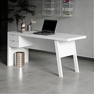 Mesa Escrivaninha c/ Gaveta - ME4122 - Branco - Tecno Mobili