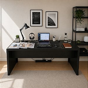 Mesa Escrivaninha - ME4185 - Preto - Tecno Mobili