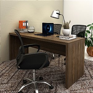 Mesa Escrivaninha - ME4185 - Nogal - Tecno Mobili