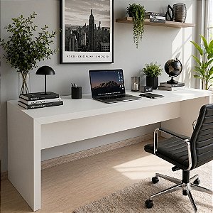 Mesa Escrivaninha - ME4185 - Branco - Tecno Mobili