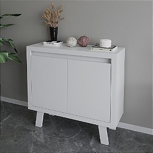 Balcão de Escritorio 02 Portas - ME4187 - Branco - Tecno Mobili