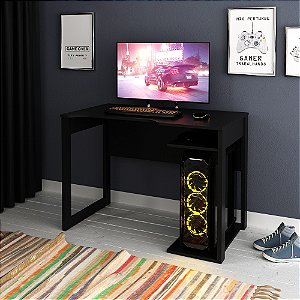 Mesa Escrivaninha Gamer - ME4161 - Preto - Tecno Mobili