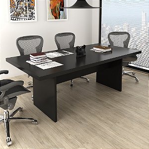 Mesa de Reunião p/ Escritorio - ME4119 - Preto - Tecno Mobili