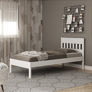 Cama de Solteiro - CM8006 - Branco - Tecno Mobili