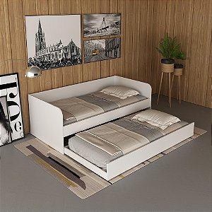 Bicama de Solteiro - CM8032 - Branco - Tecno Mobili