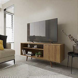 Rack com 01 Porta - R1486 - Amendoa - Tecno Mobili