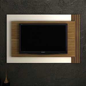 Painel Suspenso - PL3001 - Amendoa/Off White - Tecno Mobili