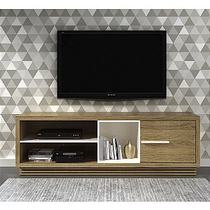 Rack com 01 Porta - RA2002 - Amendoa/Off White - Tecno Mobili