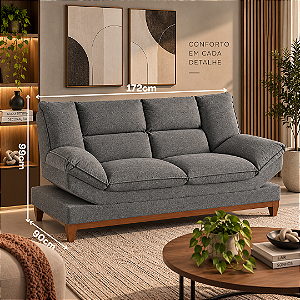Sofá 2 Lugares Azera 172cm - Estofados Rincão