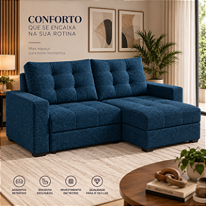 Sofá Retrátil Argo 160cm - Estofados Rincão