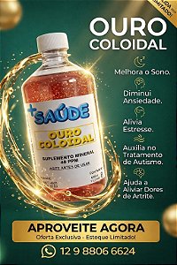 Ouro Coloidal 40 Ppm 500ml