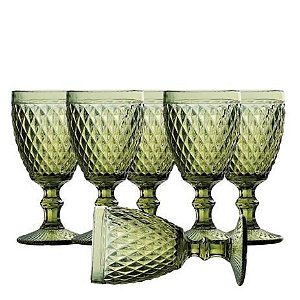 CONJUNTO 6 TAÇAS PARA ÁGUA BICO DE ABACAXI