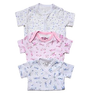Kit Body Bebê 3 Peças - Suedine