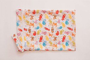 Sacola Impermeável para Fraldas - Gatos