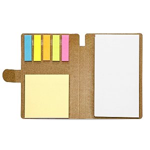 Bloco de Anotações 15x10cm com Autoadesivos Personalizado