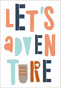 Quadro Infantil Lets Adventure