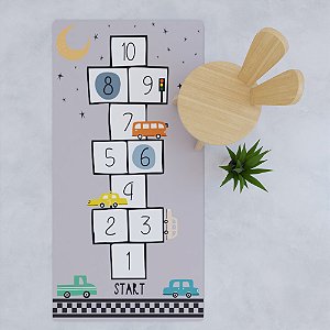 Tapete Playmat Amarelinha Carros