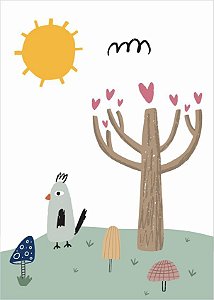 Quadro Infantil Meu jardim