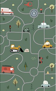 Tapete Playmat Carros Bandeira