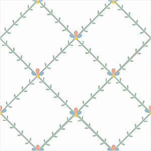 Papel de Parede Folk - Treliça