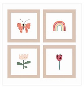 Kit Composição GG - Borboletas e Flores