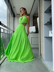 Vestido Longo Persa Verde