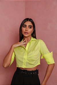 Cropped Camisa Stela Lima