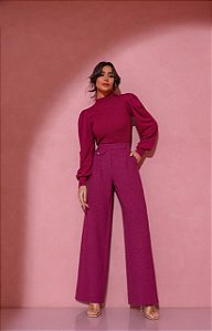 Calça Alfaiataria Nice Fucsia