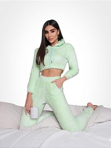 Pijama Longo Fofys Verde