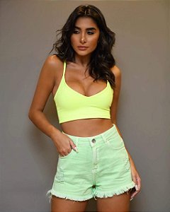Shorts Jeans Candy Verde
