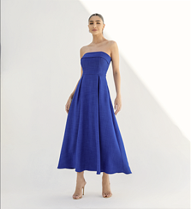 Vestido Midi Sophia Azul