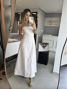 Vestido Midi Bordado Nanda Off