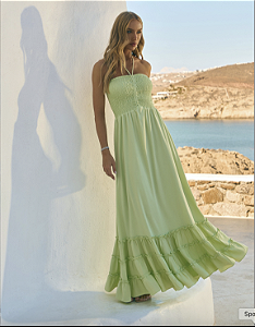 Vestido Longo Lutran Verde