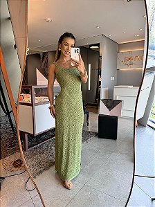 Vestido Tricot Mar Verde Oliva