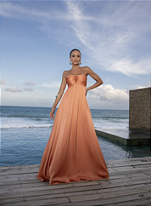 Vestido Longo Larissa Laranja